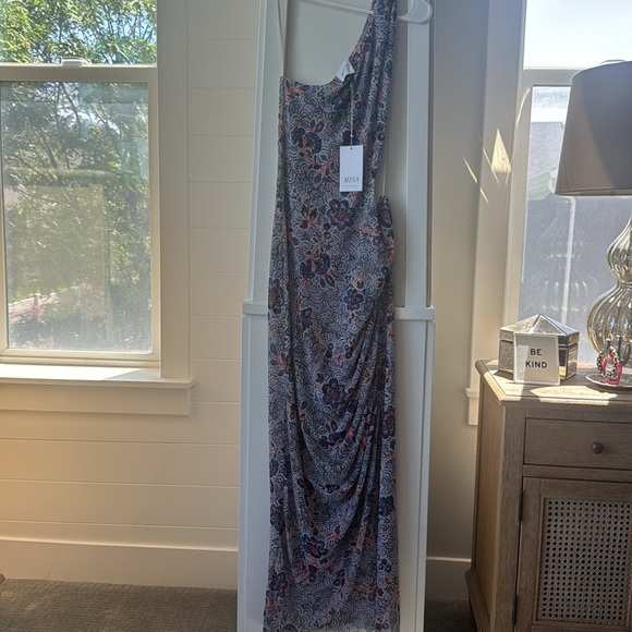 MISA Aries Dress in Feathered Floral - Picture 7 of 8